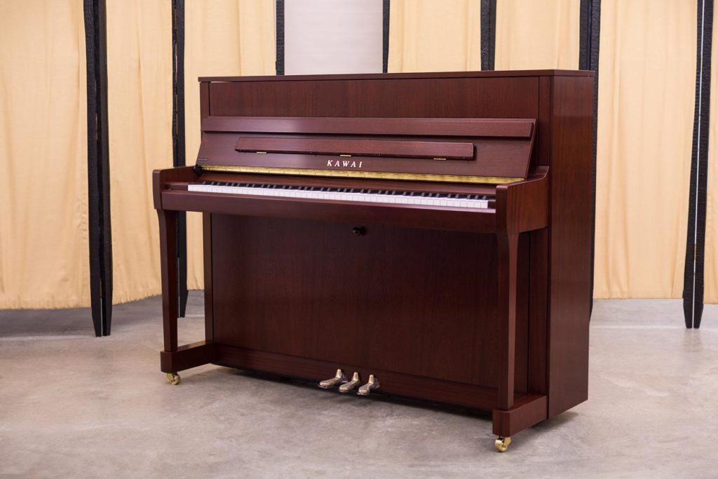 Kawai K Upright Piano New W Warranty Ebony Mahogany