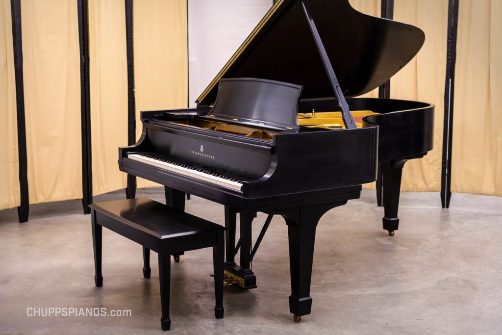 1973 Steinway Model B Grand Piano | Satin Ebony - Excellent - For Sale